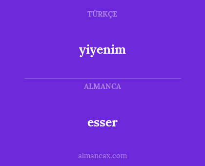 esser - yiyenim