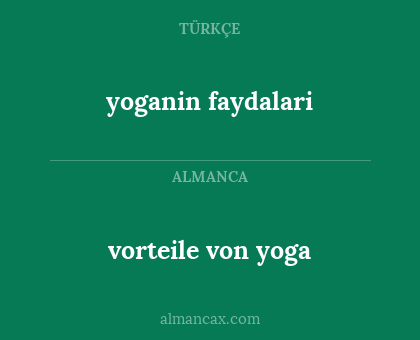 vorteile von yoga - yoganin faydalari
