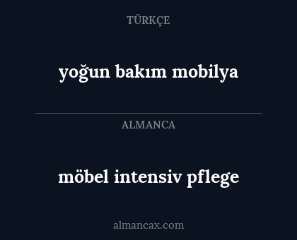 möbel intensiv pflege - yoğun bakım mobilya