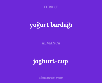 yoğurt bardağı - joghurt-cup
