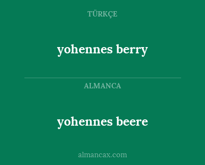 yohennes beere - yohennes berry