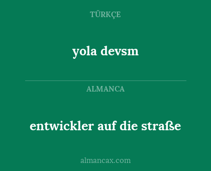entwickler auf die straße - yola devsm