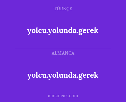 yolcu.yolunda.gerek - yolcu.yolunda.gerek