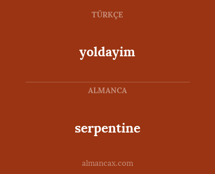 serpentine - yoldayim
