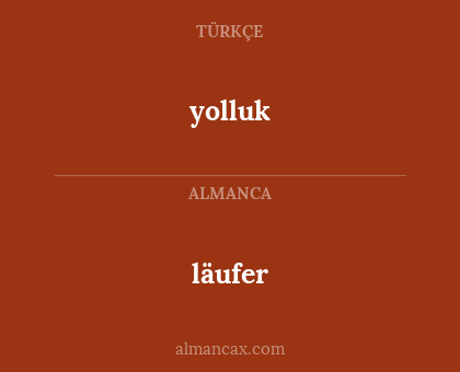 läufer - yolluk