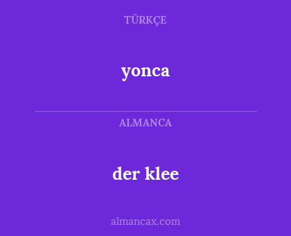 yonca - der klee