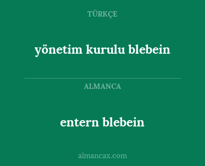 entern blebein - yönetim kurulu blebein