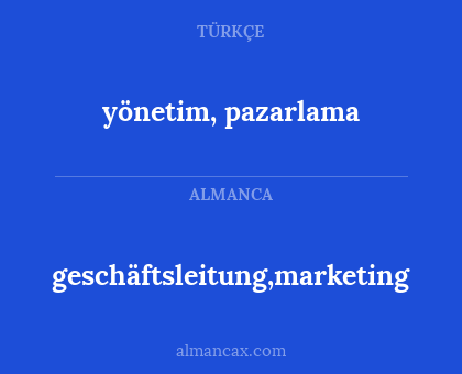 geschäftsleitung,marketing - yönetim, pazarlama