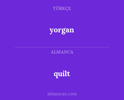 quilt - yorgan