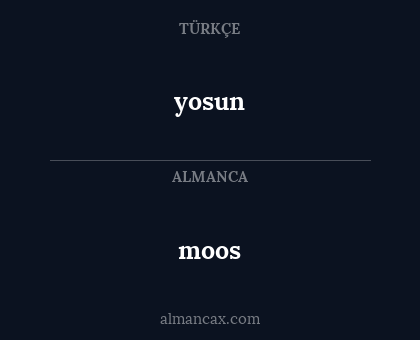 moos - yosun