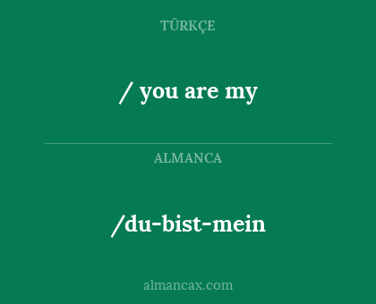 /du-bist-mein - / you are my