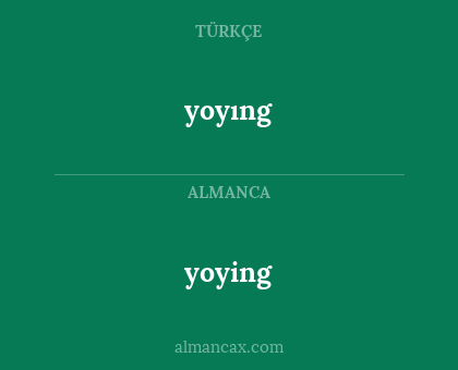 yoying - yoyıng