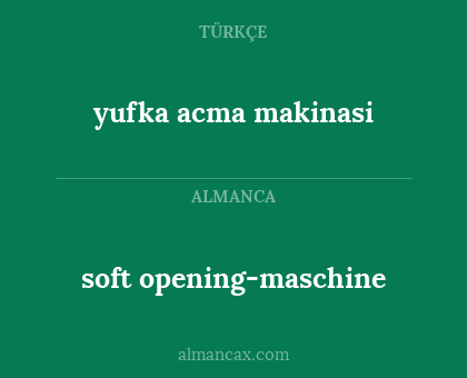 soft opening-maschine - yufka acma makinasi