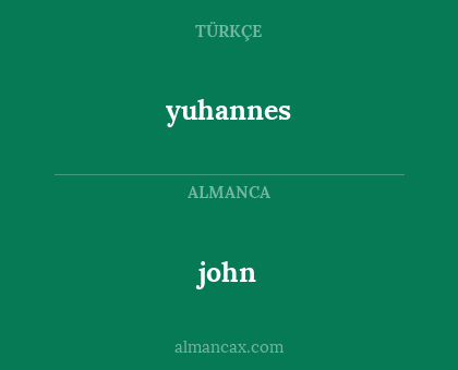 john - yuhannes