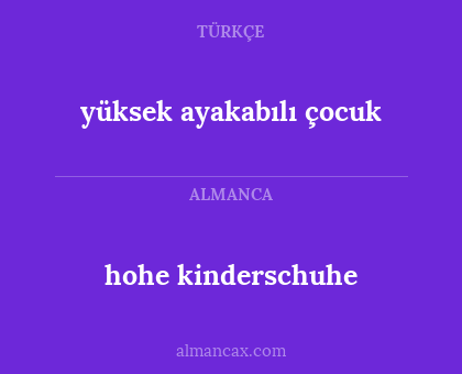 yüksek ayakabılı çocuk - hohe kinderschuhe