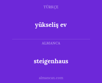 steigenhaus - yükseliş ev