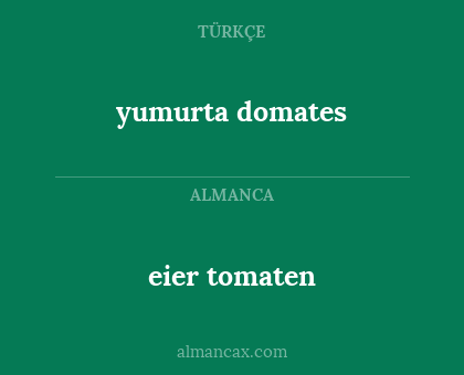 eier tomaten - yumurta domates