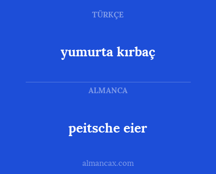 peitsche eier - yumurta kırbaç