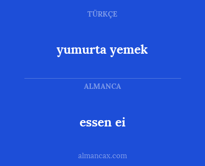 yumurta yemek - essen ei