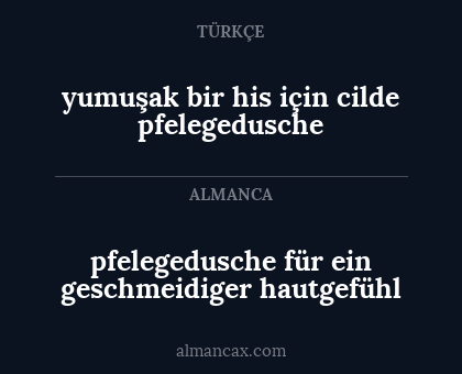 yumuşak bir his için cilde pfelegedusche - pfelegedusche für ein geschmeidiger hautgefühl
