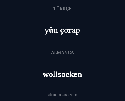 wollsocken - yün çorap