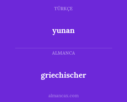 griechischer - yunan