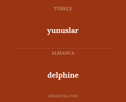 yunuslar - delphine