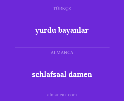 yurdu bayanlar - schlafsaal damen