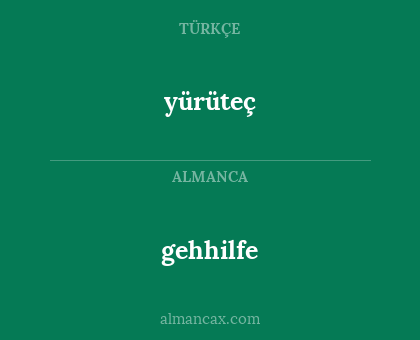 gehhilfe - yürüteç