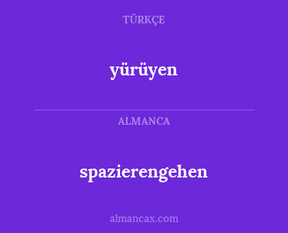 spazierengehen - yürüyen
