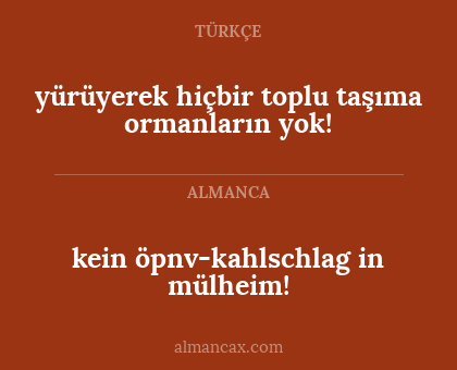 kein öpnv-kahlschlag in mülheim! - yürüyerek hiçbir toplu taşıma ormanların yok!