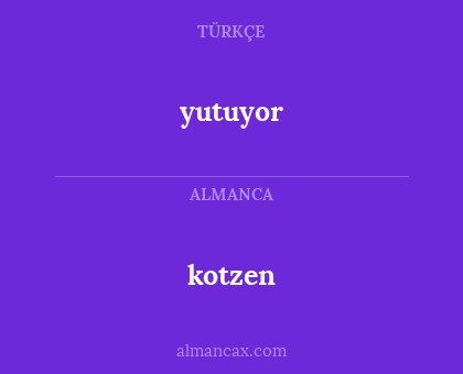 kotzen - yutuyor