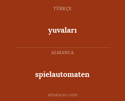 spielautomaten - yuvaları