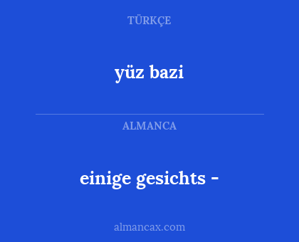 einige gesichts - - yüz bazi