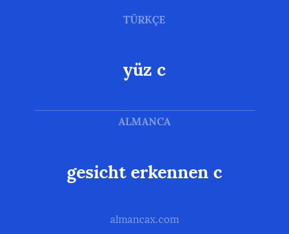yüz c - gesicht erkennen c