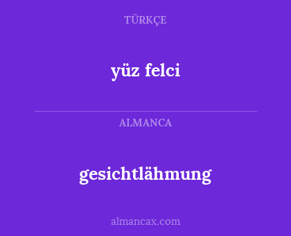 gesichtlähmung - yüz felci