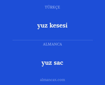 yuz kesesi - yuz sac