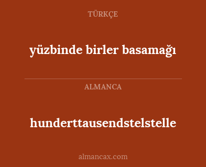 yüzbinde birler basamağı - hunderttausendstelstelle