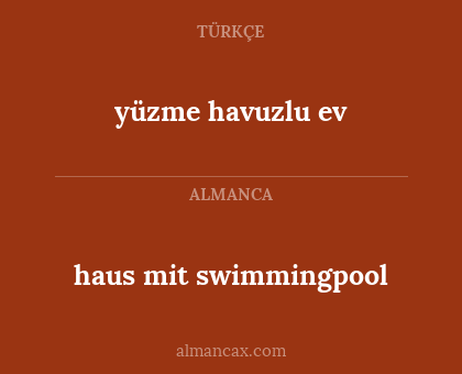 haus mit swimmingpool - yüzme havuzlu ev