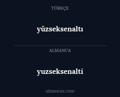yuzseksenalti - yüzseksenaltı