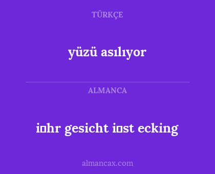 i̇hr gesicht i̇st ecking - yüzü asılıyor