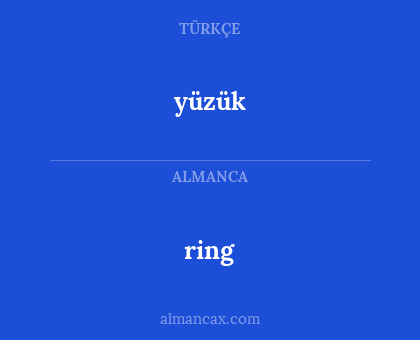 ring - yüzük