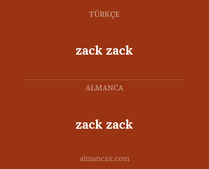 zack zack - zack zack