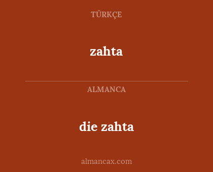 zahta - die zahta