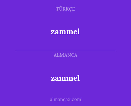 zammel - zammel