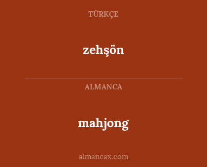 zehşön - mahjong