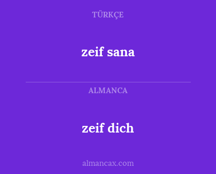 zeif sana - zeif dich