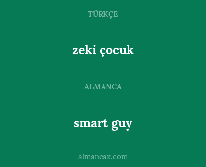 smart guy - zeki çocuk