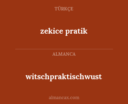 zekice pratik - witschpraktischwust