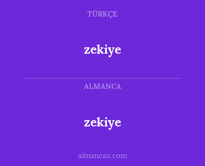 zekiye - zekiye